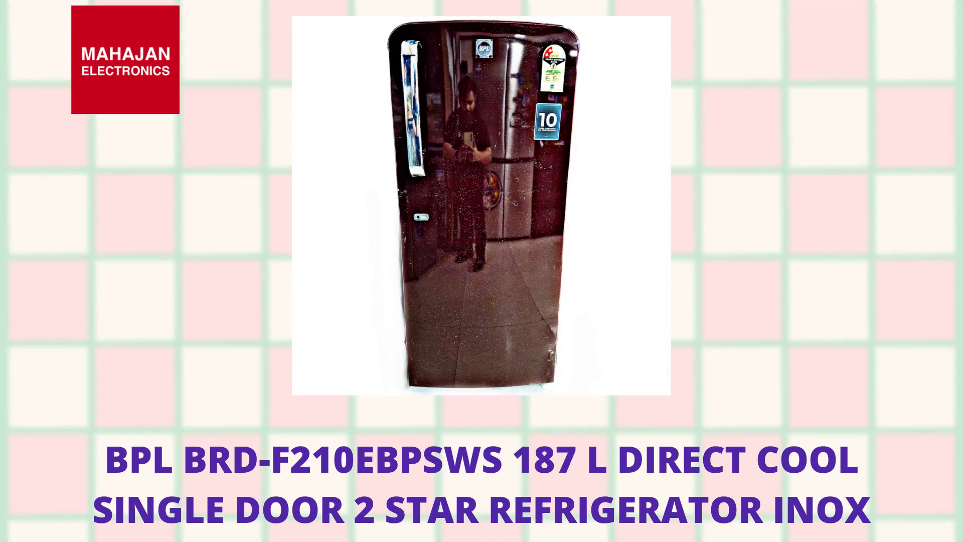 BPL BRD-F210EBPSWS 187 L Direct Cool Single Door 2 Star Refrigerator &lrm;Inox Wine by@Outfy