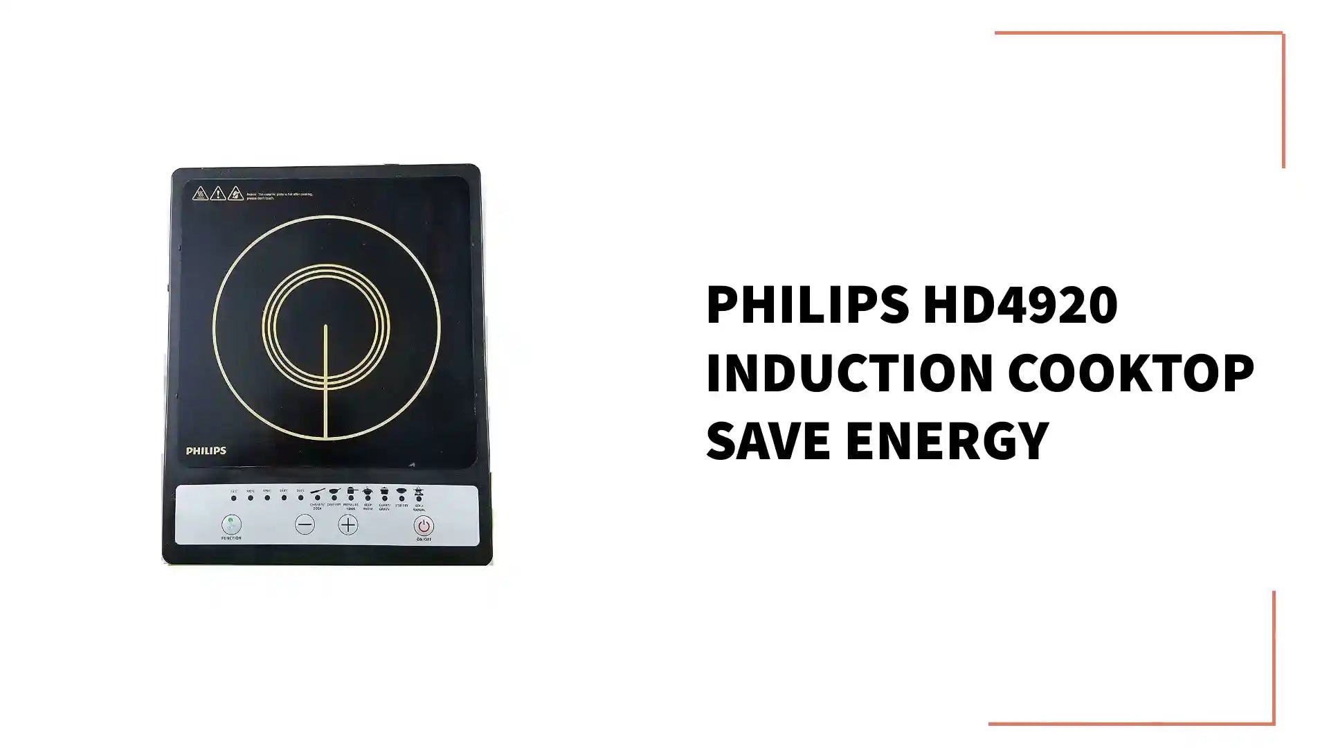 Philips HD4920 Induction Cooktop Save Energy by@Outfy