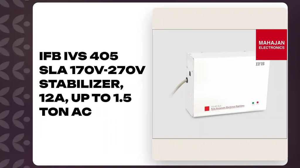 IFB IVS 405 SLA 170V-270V Stabilizer, 12A, Up to 1.5 Ton AC by@Outfy