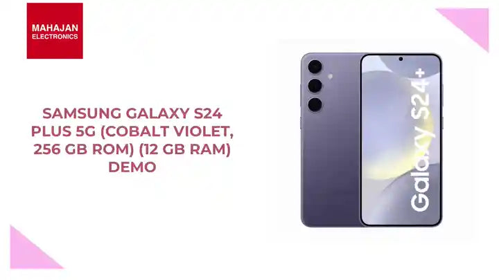 SAMSUNG Galaxy S24 Plus 5G (Cobalt Violet, 256 GB ROM) (12 GB RAM) Demo by@Outfy