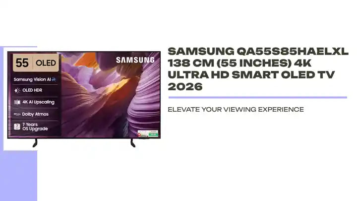 Samsung QA55S85HAELXL 138 cm (55 inches) 4K Ultra HD Smart OLED TV 2026 by@Outfy