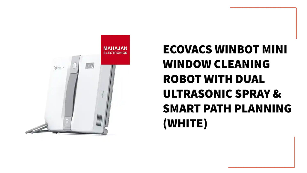 Ecovacs Winbot Mini Window Cleaning Robot with Dual Ultrasonic Spray & Smart Path Planning (White) by@Outfy