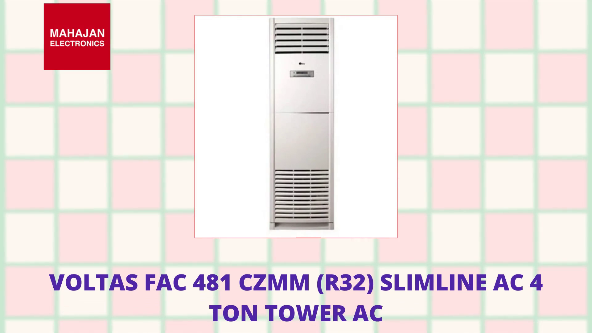 Voltas FAC 481 CZMM (R32) SLIMLINE AC 4 TON Tower Ac by@Outfy