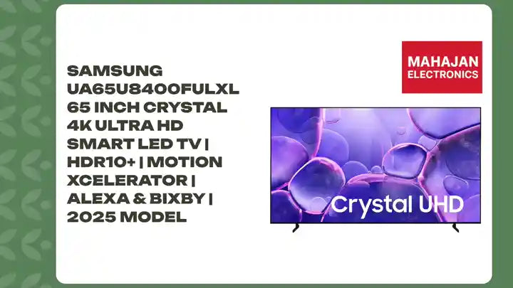 Samsung UA65U8400FULXL 65 Inch Crystal 4K Ultra HD Smart LED TV | HDR10+ | Motion Xcelerator | Alexa &amp; Bixby | 2025 Model by@Outfy