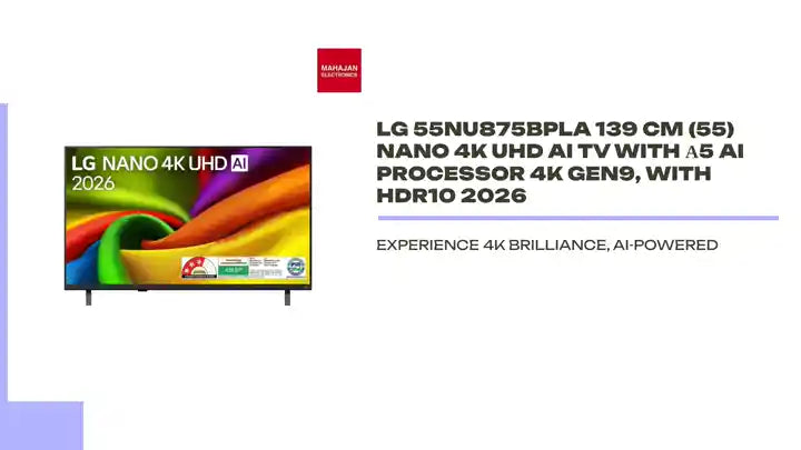 LG 55NU875BPLA 139 cm (55) NANO 4K UHD AI TV with &alpha;5 AI Processor 4K Gen9, with HDR10 2026 by@Outfy
