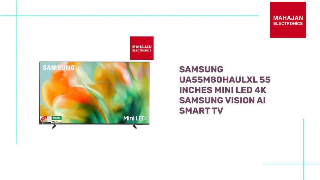 Samsung UA55M80HAULXL 55 inches Mini LED 4K Samsung Vision AI Smart TV by@Outfy