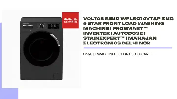Voltas Beko WFL8014VTAP 8 kg 5 Star Front Load Washing Machine | ProSmart&trade; Inverter | AutoDose | StainExpert&trade; | Mahajan Electronics Delhi NCR by@Outfy