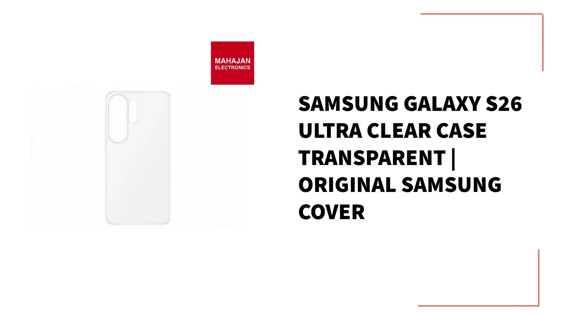 Samsung Galaxy S26 Ultra Clear Case Transparent | Original Samsung Cover by@Outfy