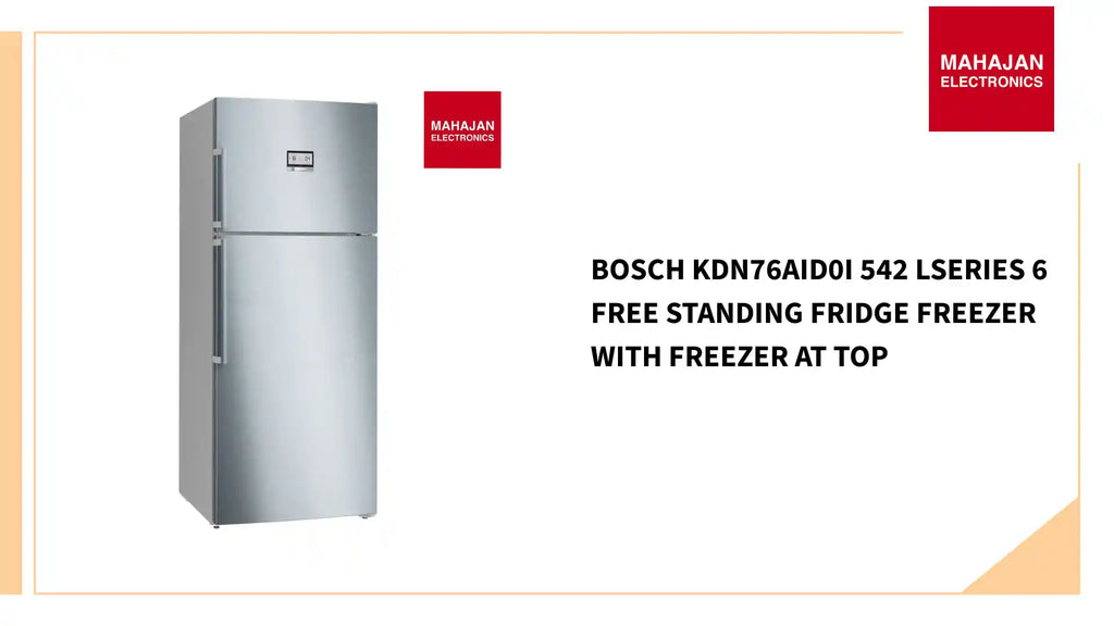Bosch KDN76AID0I 542 LSeries 6 Free Standing Fridge Freezer With Freezer At Top by@Outfy