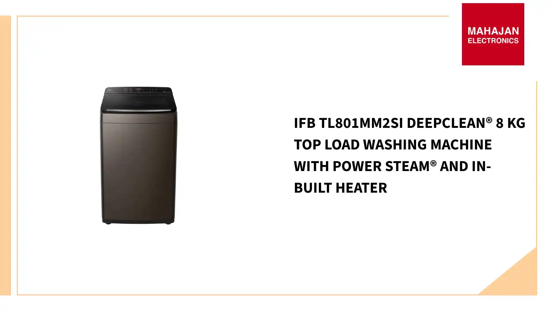 IFB TL801MM2SI DeepClean&reg; 8 kg Top Load Washing Machine with Power Steam&reg; and In-Built Heater by@Outfy