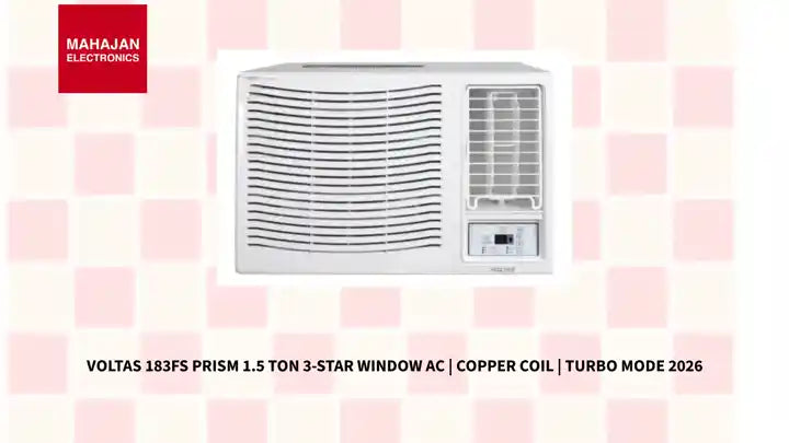 Voltas 183FS Prism 1.5 Ton 3-Star Window AC | Copper Coil | Turbo Mode 2026 by@Outfy