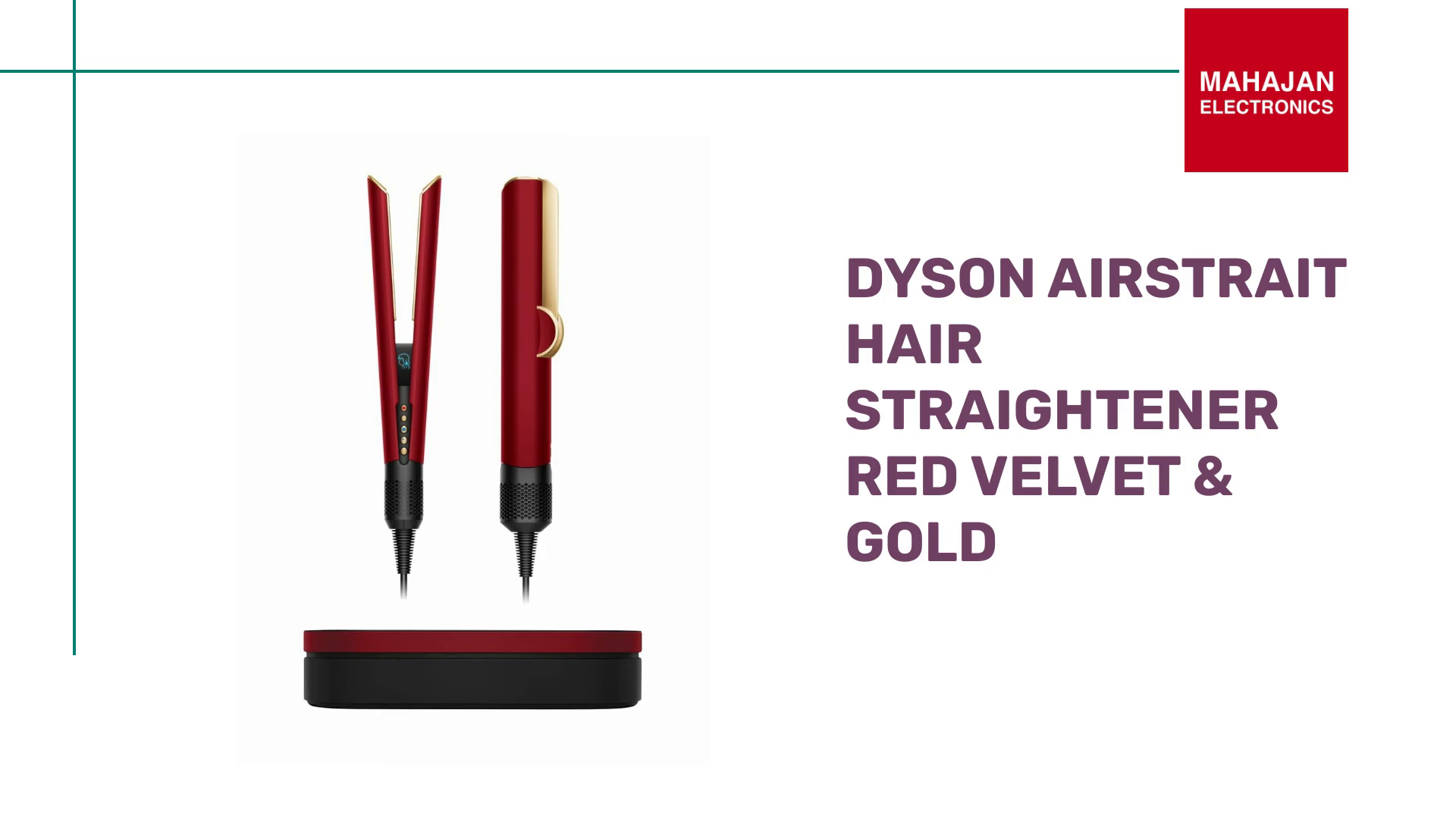 Dyson Airstrait Hair Straightener Red Velvet &amp; Gold by@Outfy