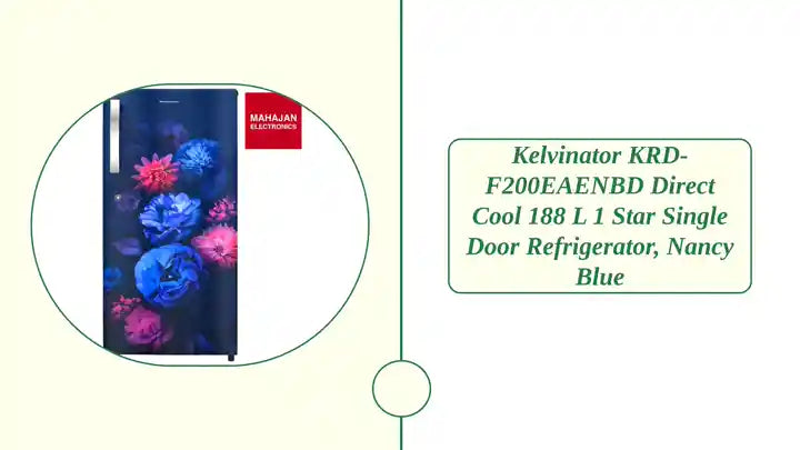 Kelvinator KRD-F200EAENBD Direct Cool 188 L 1 Star Single Door Refrigerator, Nancy Blue by@Outfy