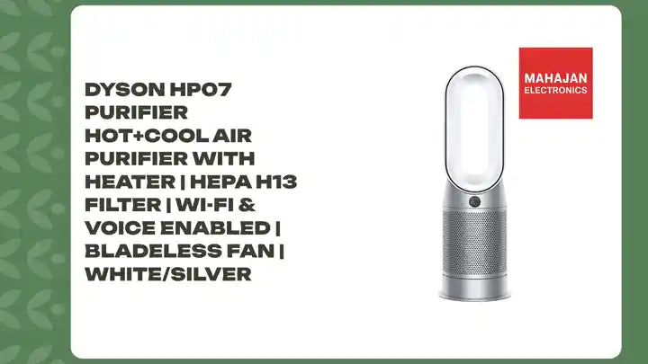 Dyson HP07 Purifier Hot+Cool Air Purifier with Heater | HEPA H13 Filter | Wi-Fi &amp; Voice Enabled | Bladeless Fan | White/Silver by@Outfy