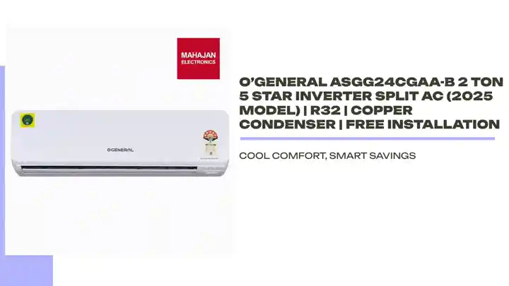 O&rsquo;General ASGG24CGAA-B 2 Ton 5 Star Inverter Split AC (2025 Model) | R32 | Copper Condenser | Free Installation by@Outfy