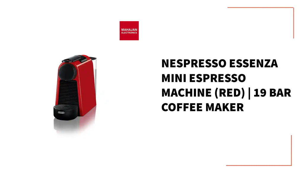 Nespresso Essenza Mini Espresso Machine (Red) | 19 Bar Coffee Maker by@Outfy