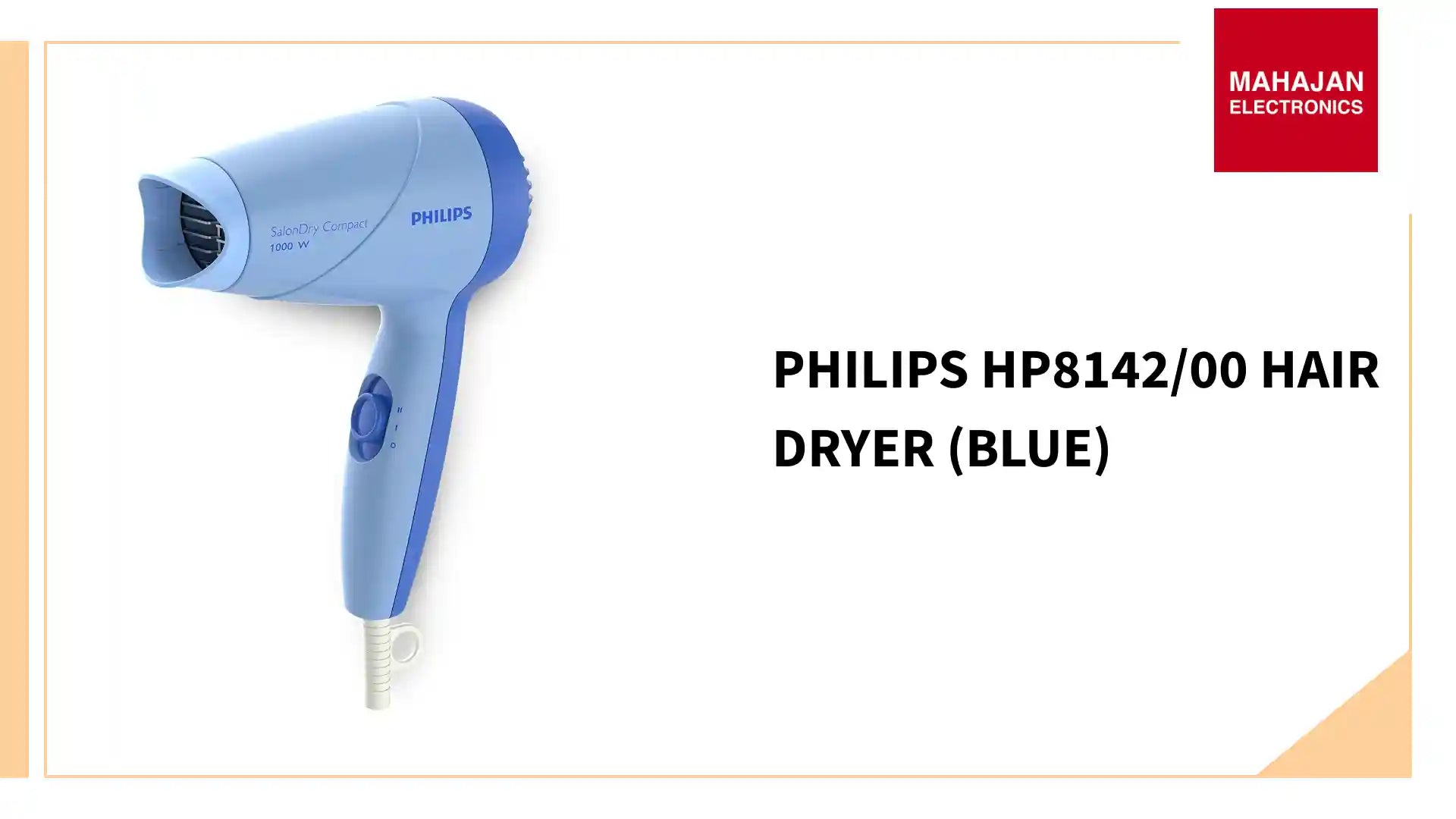 Philips HP8142/00 Hair Dryer (Blue) by@Outfy