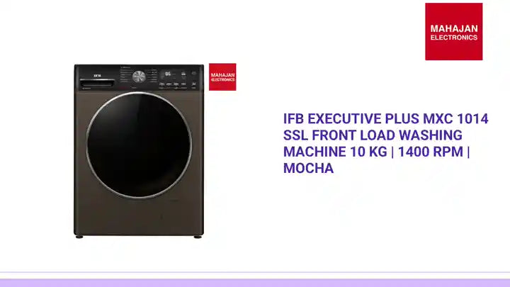 IFB Executive Plus MXC 1014 SSL Front Load Washing Machine 10 kg | 1400 rpm | Mocha by@Outfy