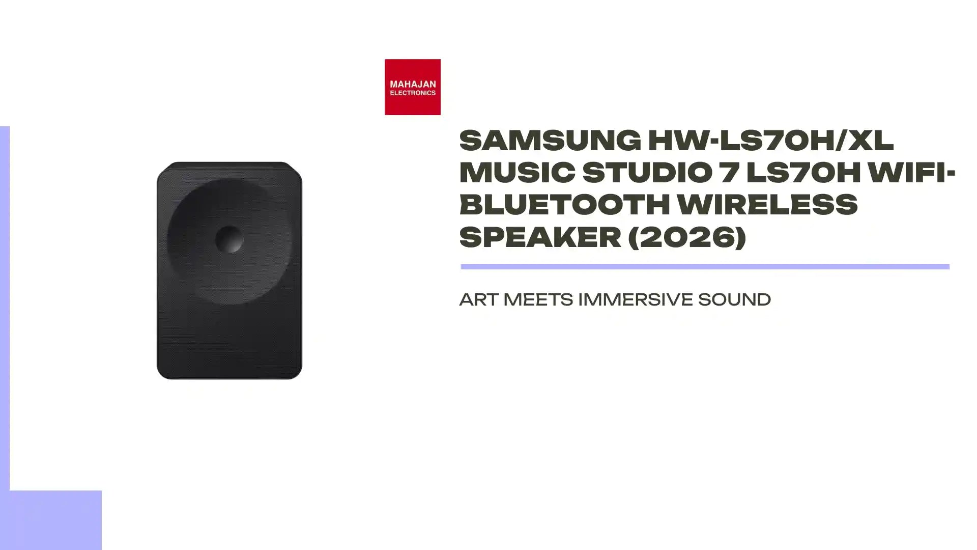 Samsung HW-LS70H/XL Music Studio 7 LS70H WiFi-Bluetooth Wireless Speaker (2026) by@Outfy