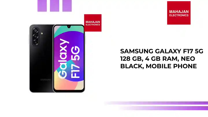 Samsung Galaxy F17 5G 128 GB, 4 GB RAM, Neo Black, Mobile Phone by@Outfy