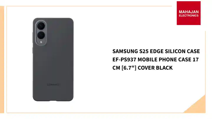 Samsung S25 Edge Silicon Case EF-PS937 mobile phone case 17 cm [6.7&quot;] Cover Black by@Outfy