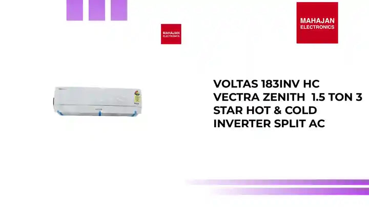 Voltas 183INV HC VECTRA ZENITH &nbsp;1.5 Ton 3 Star Hot & Cold Inverter Split AC by@Outfy