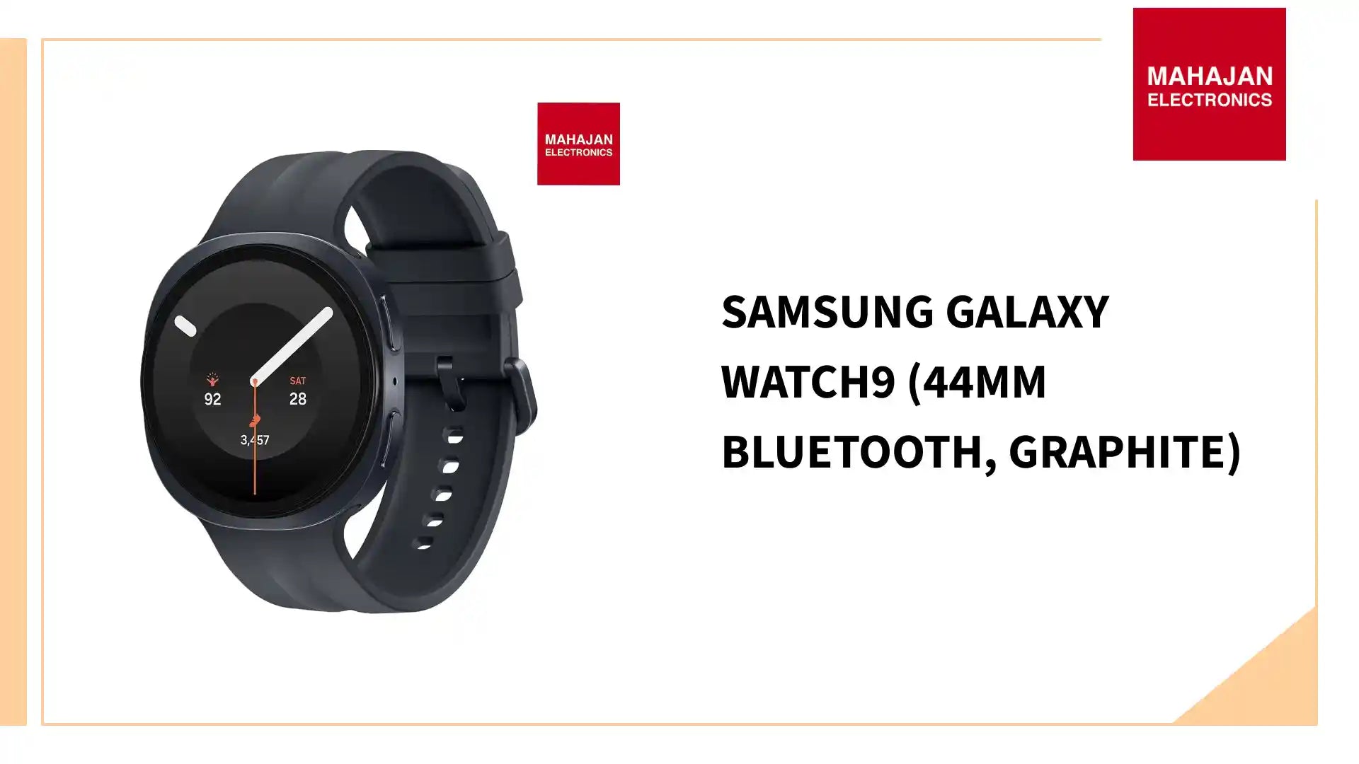 Samsung Galaxy Watch9 (44mm Bluetooth, Graphite) by@Outfy
