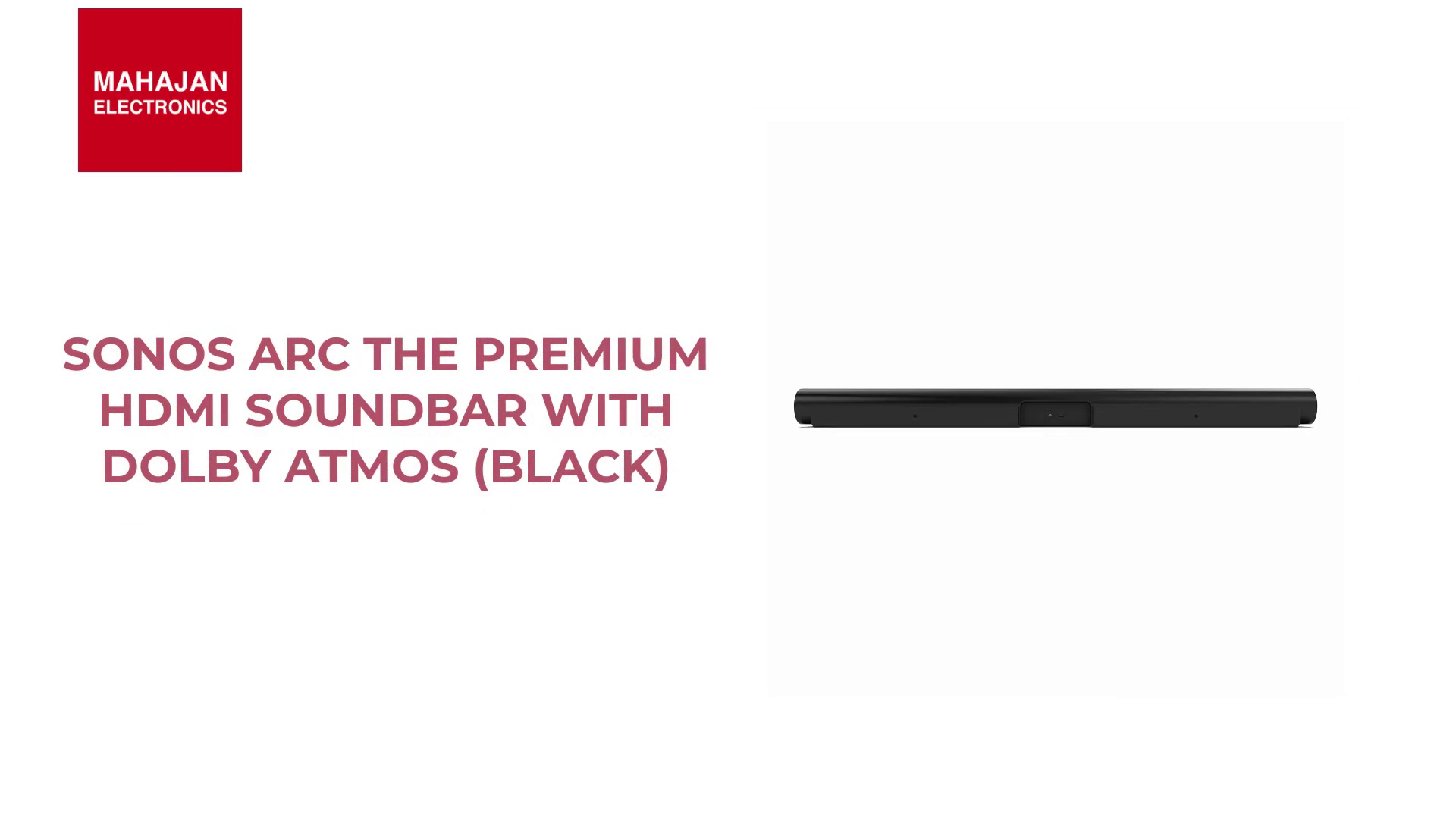 Sonos Arc The Premium Hdmi Soundbar with Dolby Atmos (Black) by@Outfy