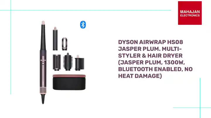 Dyson Airwrap HS08 Jasper Plum. Multi-Styler &amp; Hair Dryer (jasper plum, 1300W, Bluetooth Enabled, No Heat Damage) by@Outfy