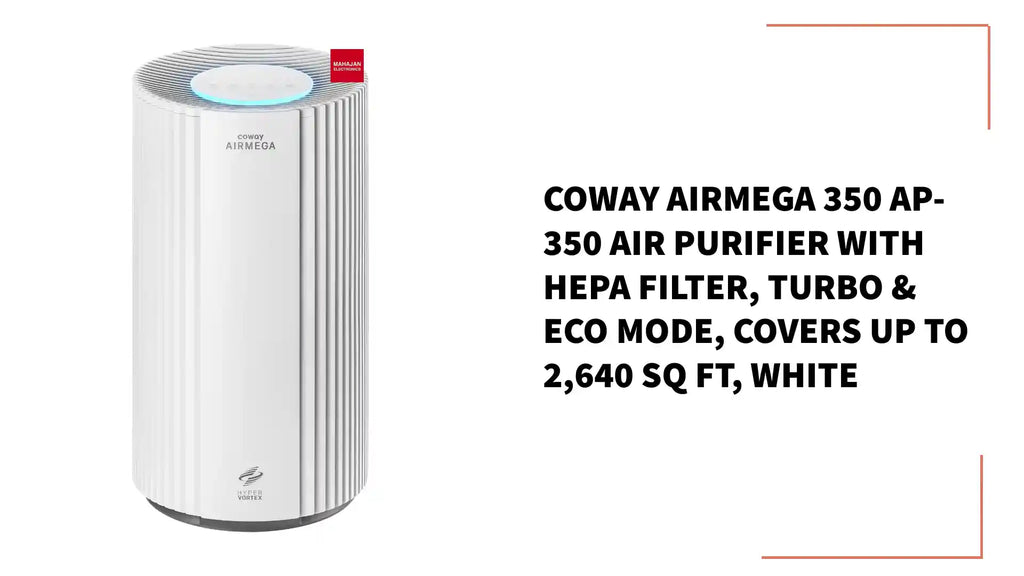 Coway Airmega 350 AP-350 Air Purifier with HEPA Filter, Turbo & Eco Mode, Covers up to 2,640 Sq Ft, White by@Outfy