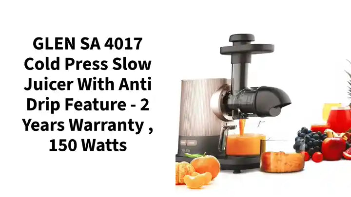 GLEN SA 4017 Cold Press Slow Juicer With Anti Drip Feature - 2 Years Warranty , 150 Watts by@Outfy