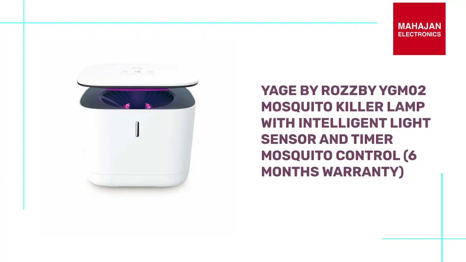 YAGE by Rozzby YGM02 Mosquito Killer Lamp with Intelligent Light Sensor and Timer Mosquito Control (6 Months Warranty) by@Outfy