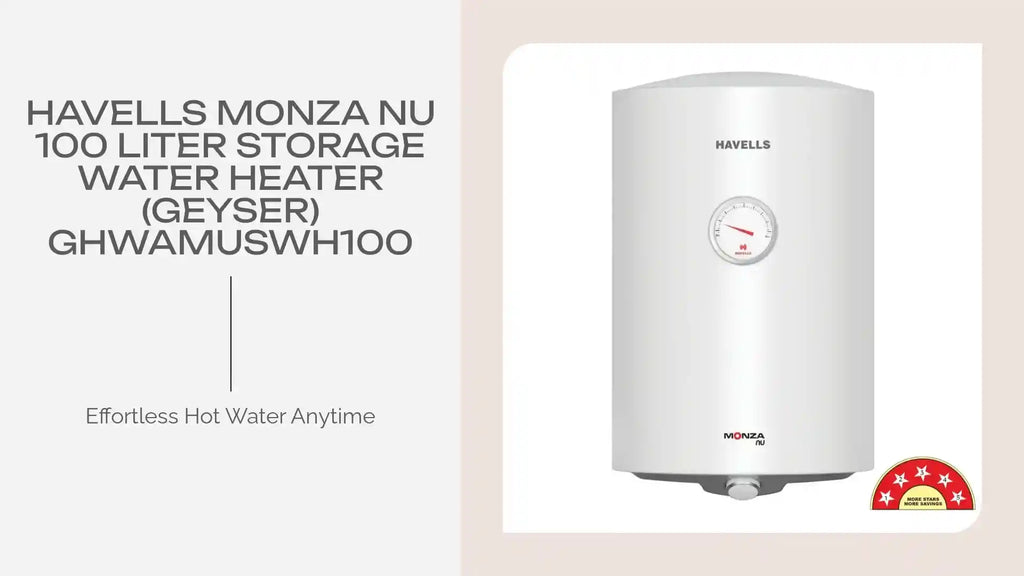 Havells Monza Nu 100 Liter Storage Water Heater (Geyser) GHWAMUSWH100 by@Outfy