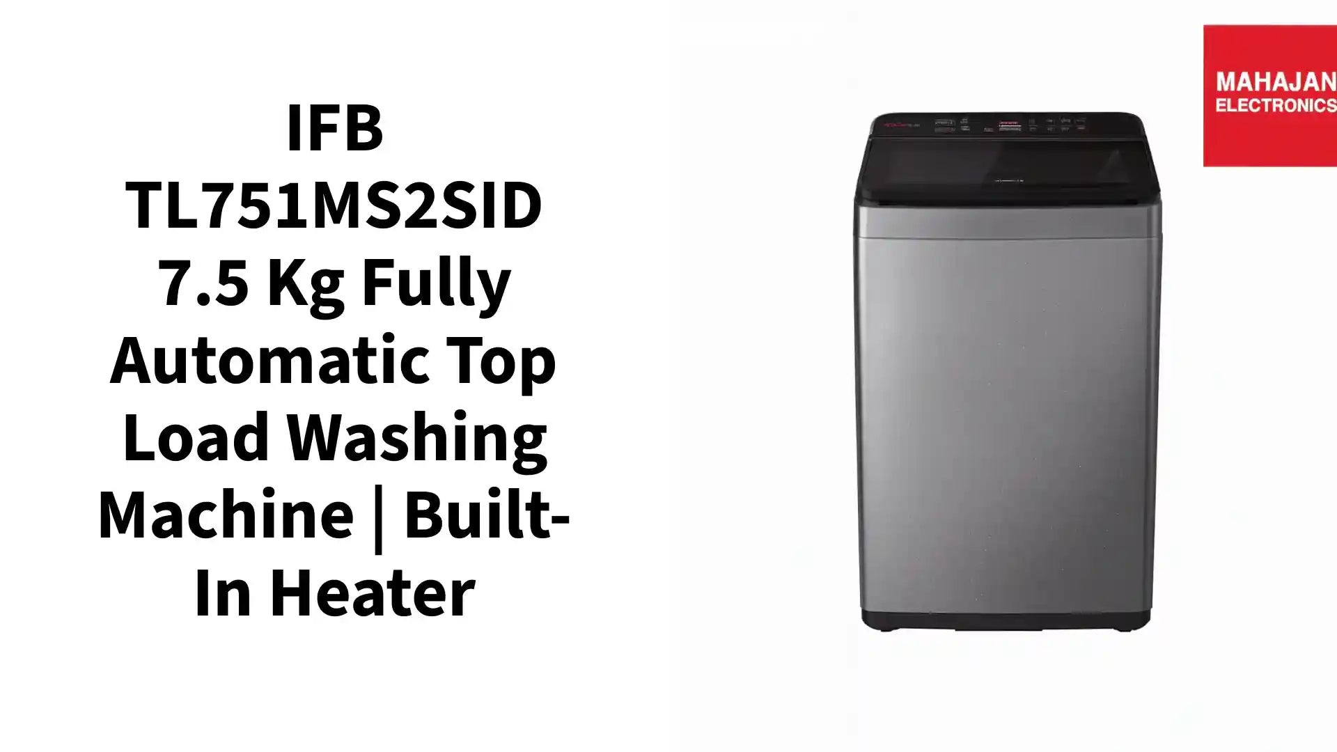 IFB TL751MS2SID 7.5 Kg Fully Automatic Top Load Washing Machine | Built-in Heater by@Outfy