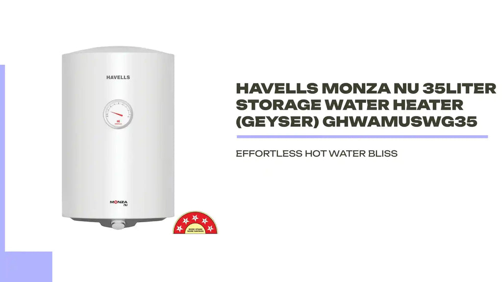 Havells Monza Nu 35Liter Storage Water Heater (Geyser) GHWAMUSWG35 by@Outfy