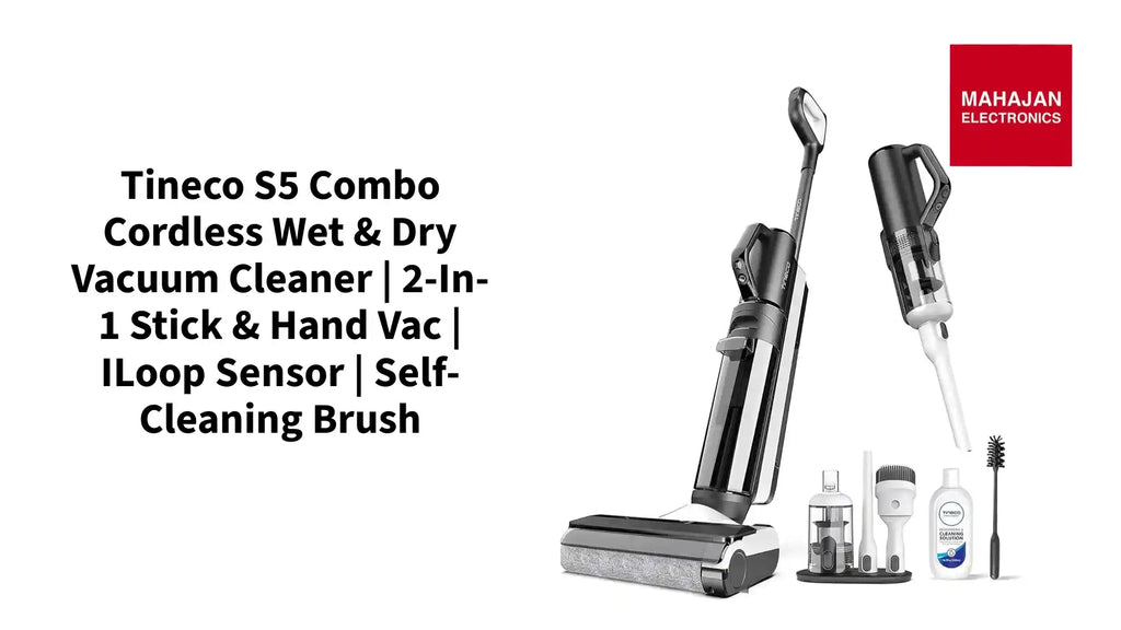 Tineco S5 Combo Cordless Wet & Dry Vacuum Cleaner | 2-in-1 Stick & Hand Vac | iLoop Sensor | Self-Cleaning Brush by@Outfy
