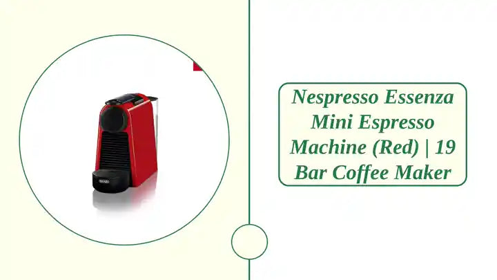 Nespresso Essenza Mini Espresso Machine (Red) | 19 Bar Coffee Maker by@Outfy