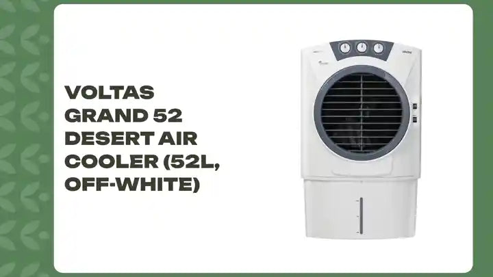 Voltas Grand 52 Desert Air Cooler (52L, Off-White) by@Outfy