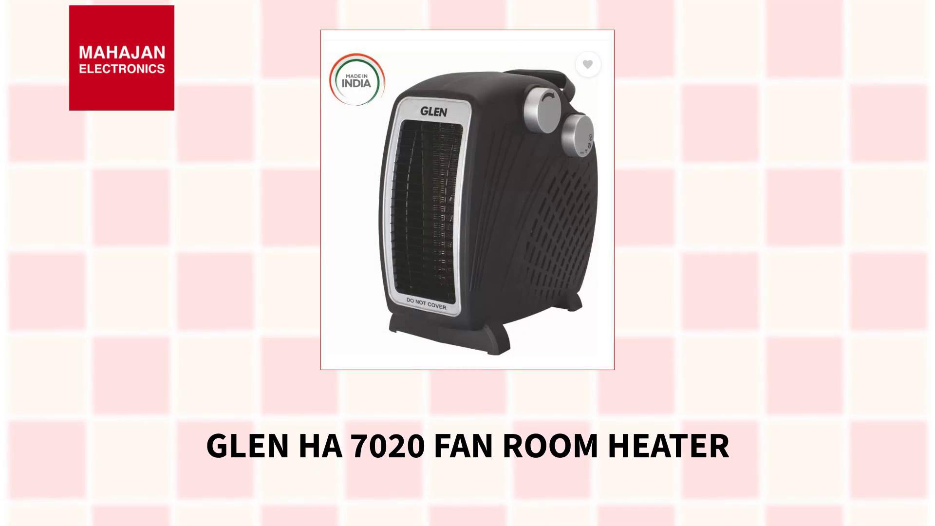 Glen HA 7020 Fan Room Heater by@Outfy