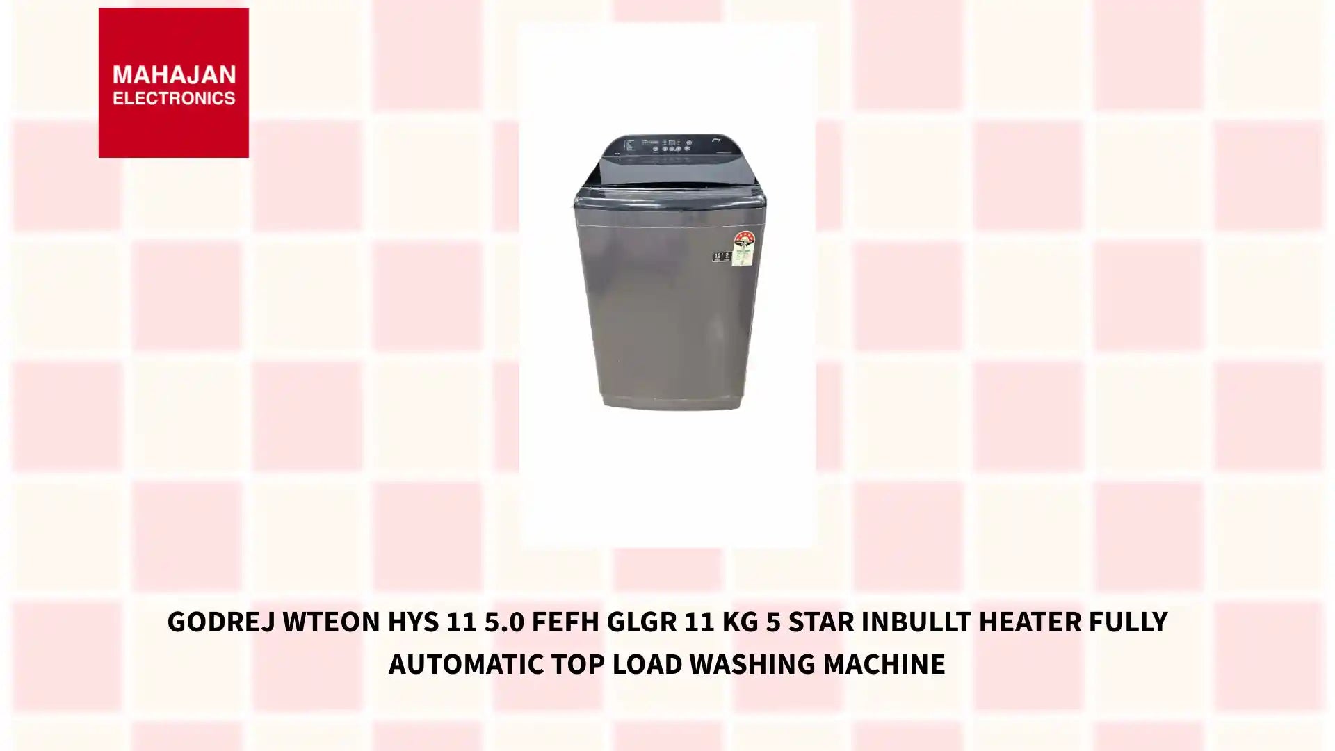 Godrej WTEON HYS 11 5.0 FEFH GLGR 11 Kg 5 Star Inbullt Heater Fully Automatic Top Load Washing Machine by@Outfy