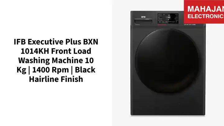 IFB Executive Plus BXN 1014KH Front Load Washing Machine 10 kg | 1400 rpm | Black Hairline Finish by@Outfy