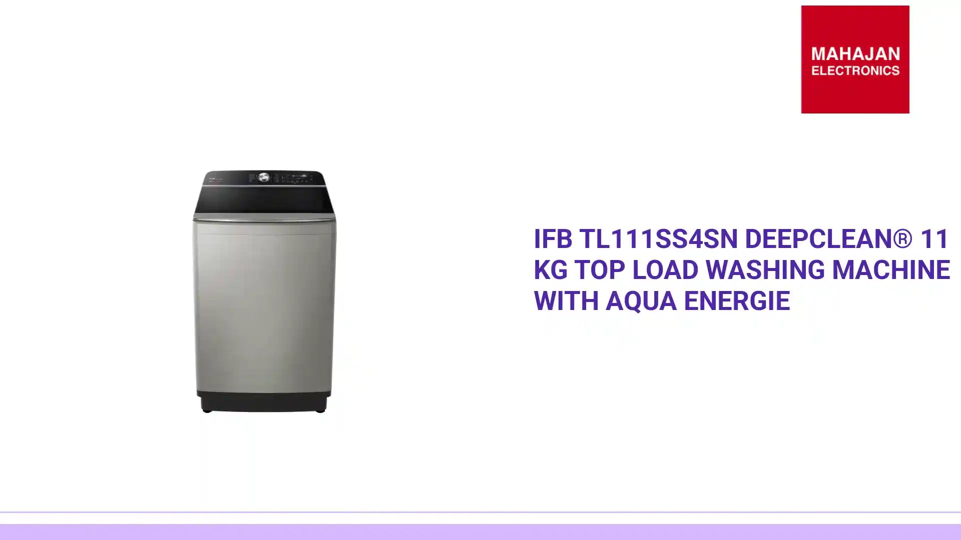 IFB TL111SS4SN DeepClean&reg; 11 kg Top Load Washing Machine with Aqua Energie by@Outfy