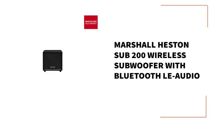 Marshall Heston SUB 200 Wireless subwoofer with Bluetooth LE-Audio by@Outfy