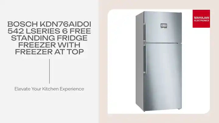 Bosch KDN76AID0I 542 LSeries 6 Free Standing Fridge Freezer With Freezer At Top by@Outfy