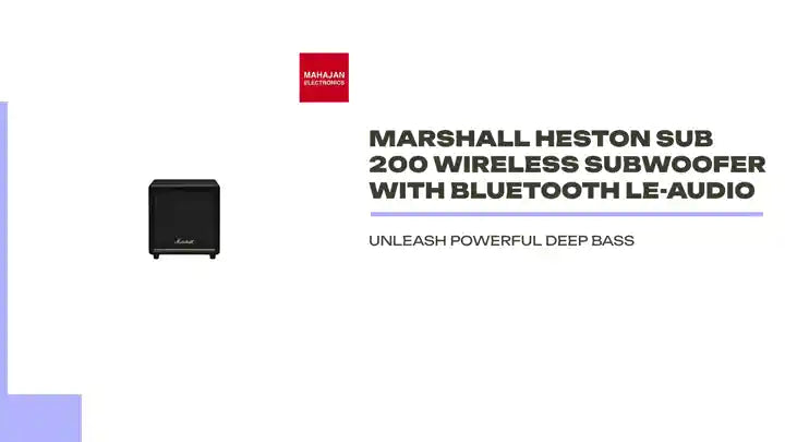 Marshall Heston SUB 200 Wireless subwoofer with Bluetooth LE-Audio by@Outfy