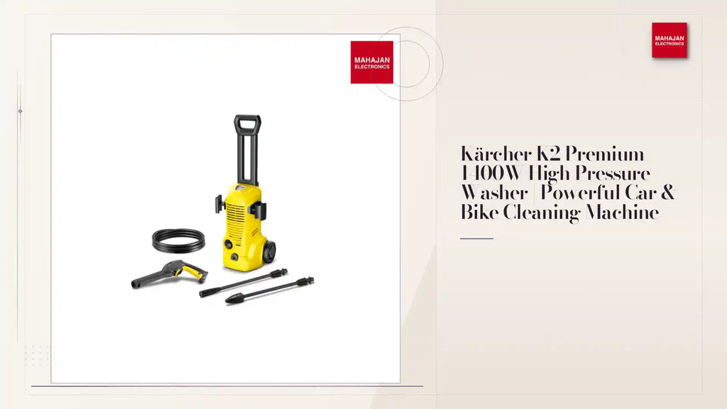 K&auml;rcher K2 Premium 1400W High Pressure Washer | Powerful Car & Bike Cleaning Machine by@Outfy