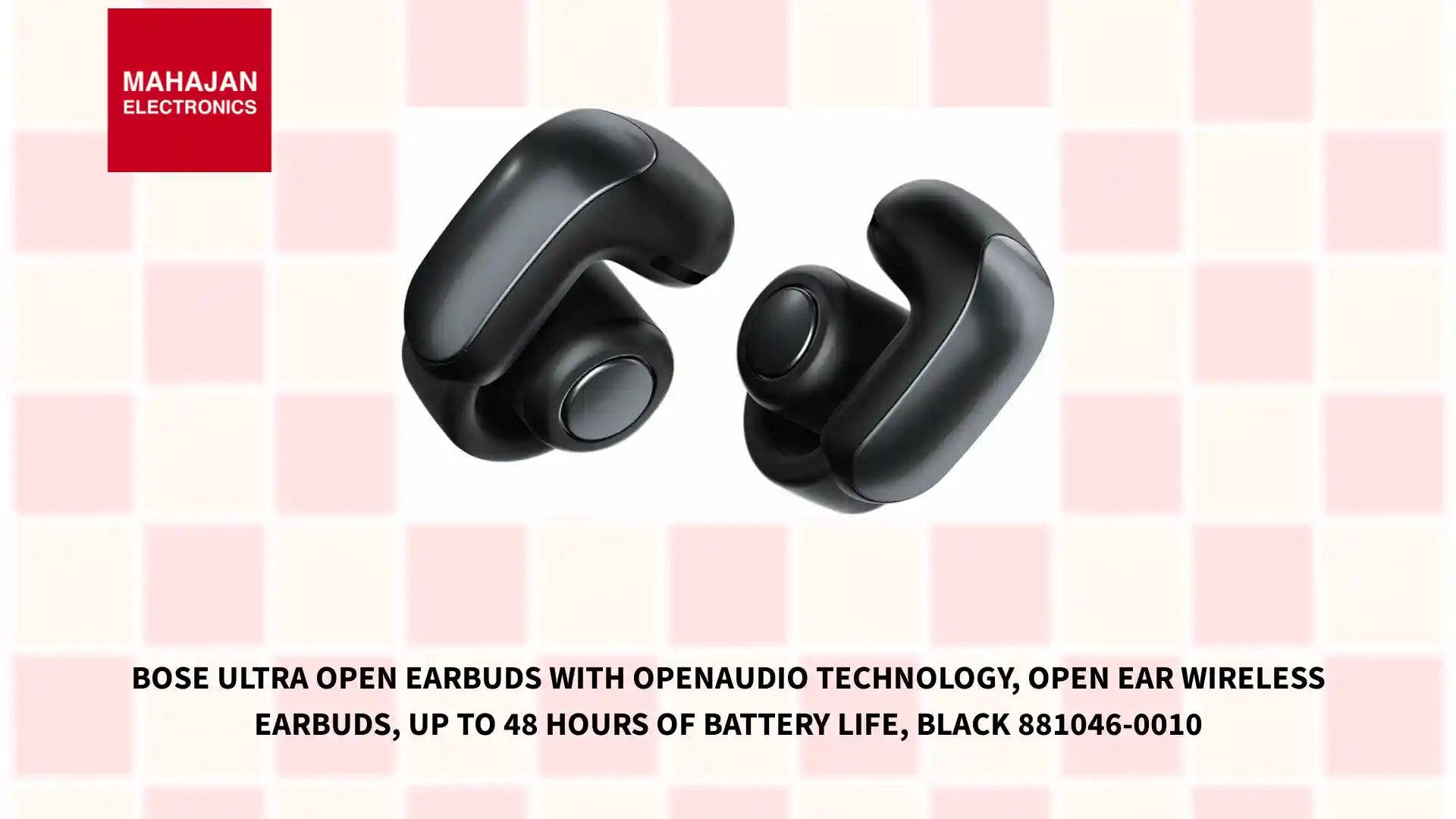 Bose Ultra Open Earbuds with OpenAudio Technology, Open Ear Wireless Earbuds, Up to 48 Hours of Battery Life, Black 881046-0010 by@Outfy
