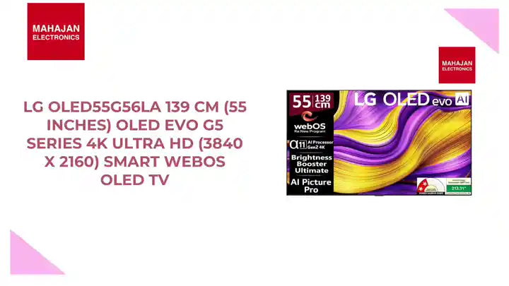 LG OLED55G56LA 139 cm (55 Inches) OLED evo G5 Series 4K Ultra HD (3840 x 2160) Smart webOS OLED TV by@Outfy