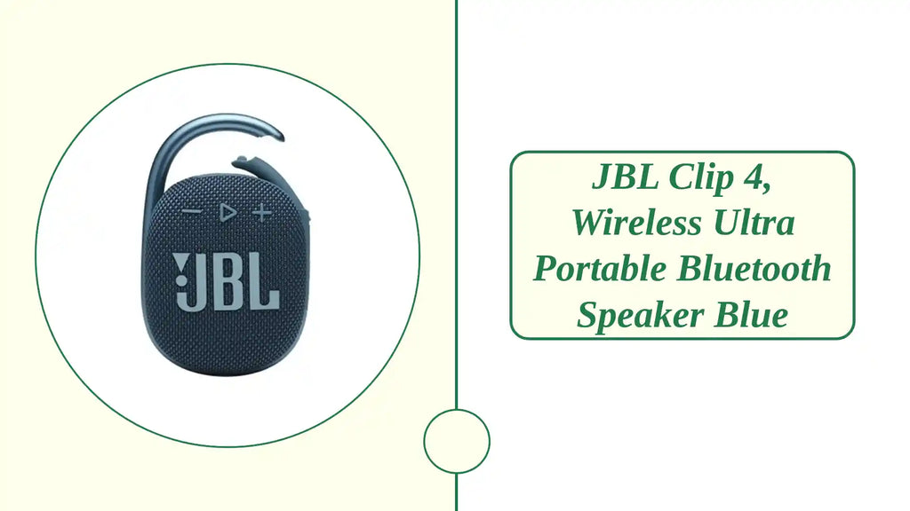 JBL Clip 4, Wireless Ultra Portable Bluetooth Speaker Blue by@Outfy