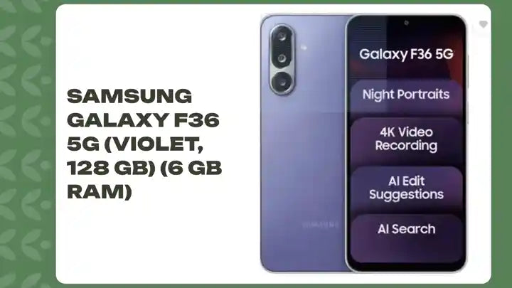 Samsung Galaxy F36 5G (Violet, 128 GB) (6 GB RAM) by@Outfy